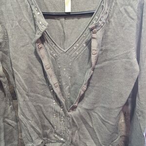 Sigrid Olsen Light Weight Tank And  Cardigan Button-Accent Knit Top